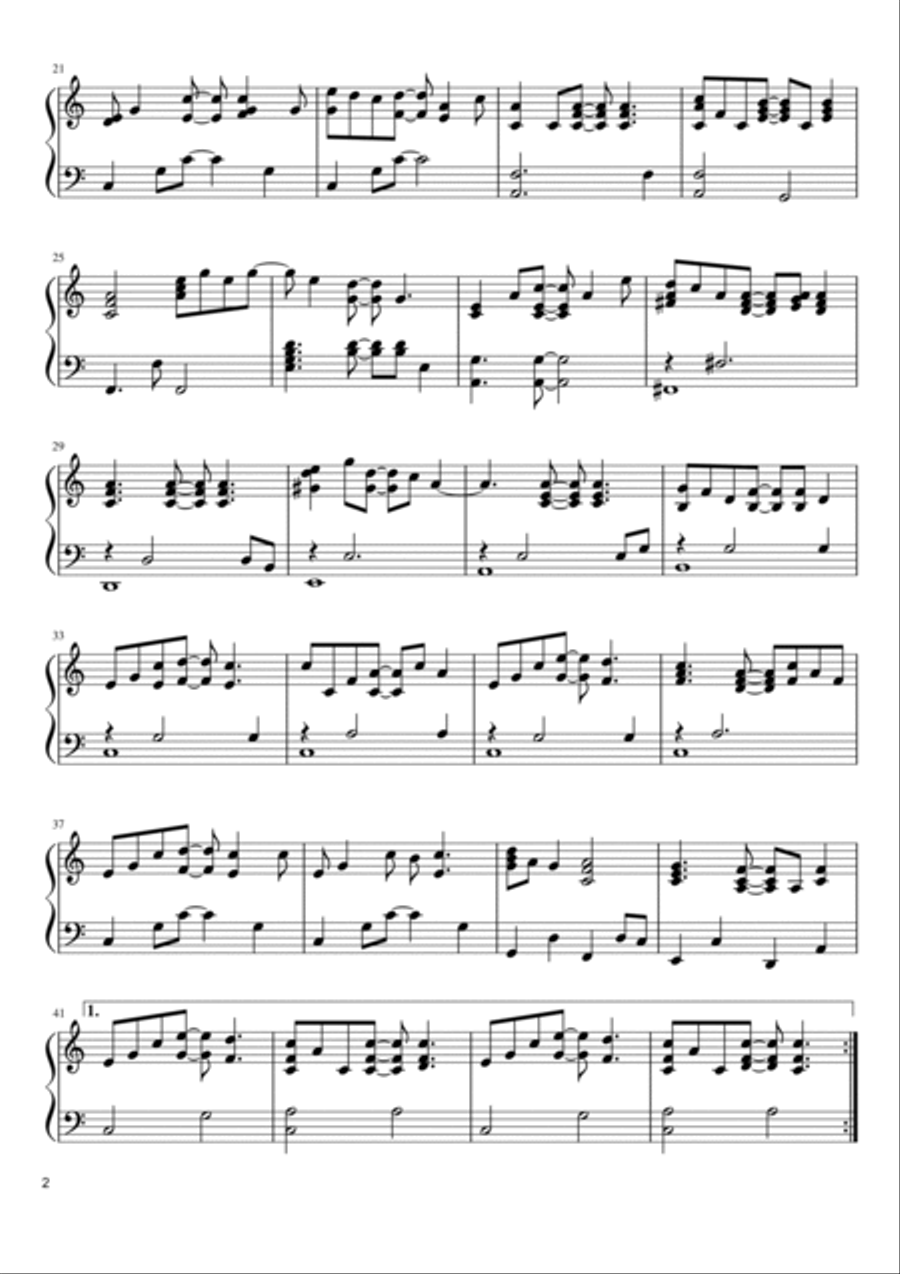 Tiny Dancer Piano Solo scores gallery preview page 2