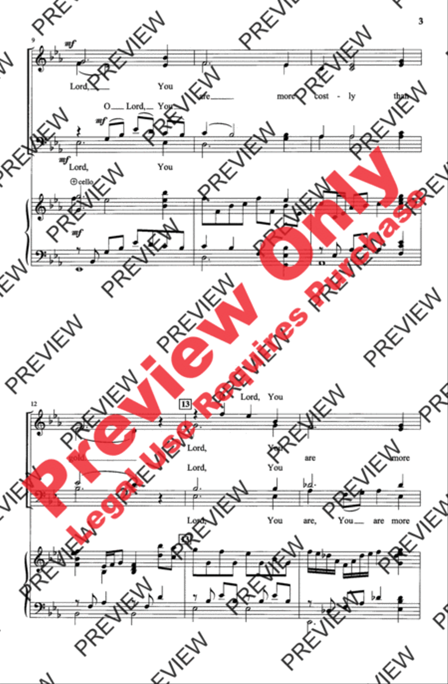 More Precious Than Silver with Give Me Jesus 4-Part scores gallery preview page 3