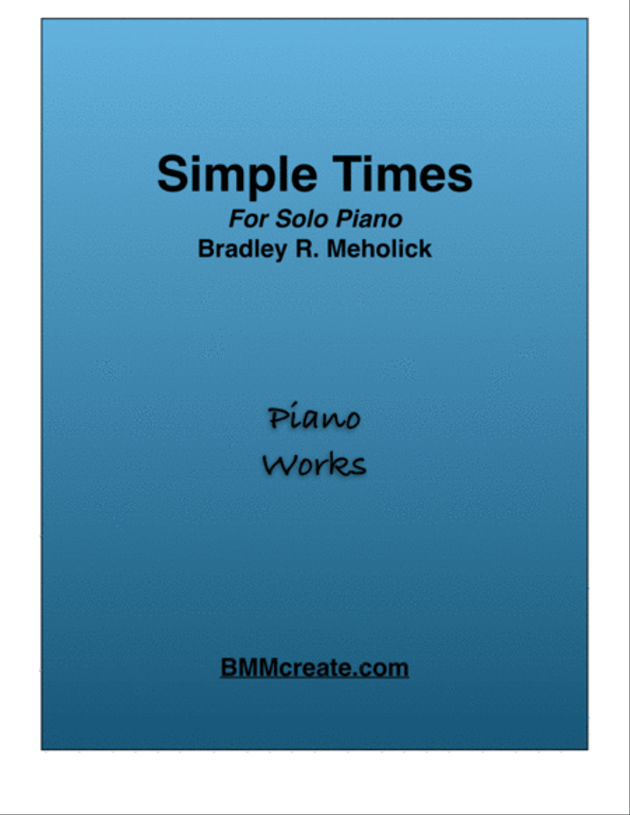 Simple Times Simple Times Piano Solo scores gallery preview page 1