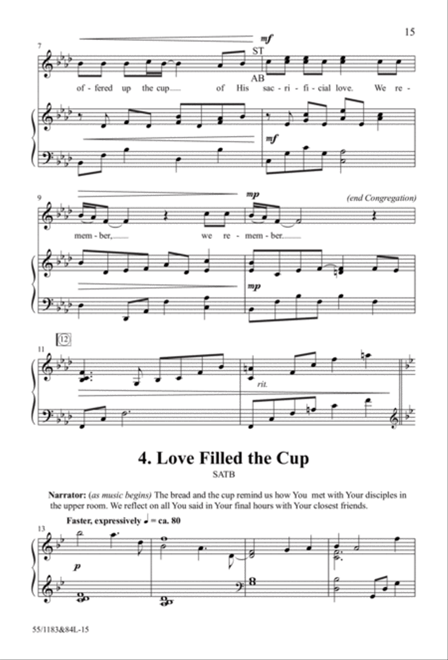 Come to the Cross and Remember 4-Part scores gallery preview page 10