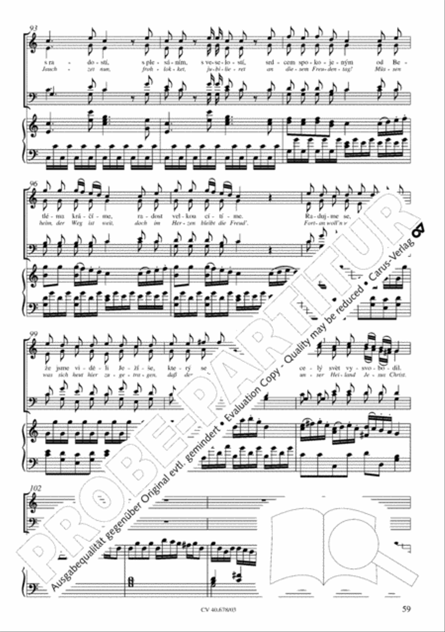 Missa pastoralis bohemica 4-Part scores gallery preview page 60