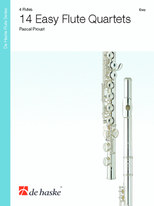Book cover for 14 Easy Flute Quartets