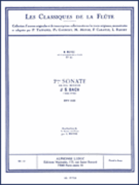 Sonata No. 7, BWV1020 in G Minor - Classiques No. 15
