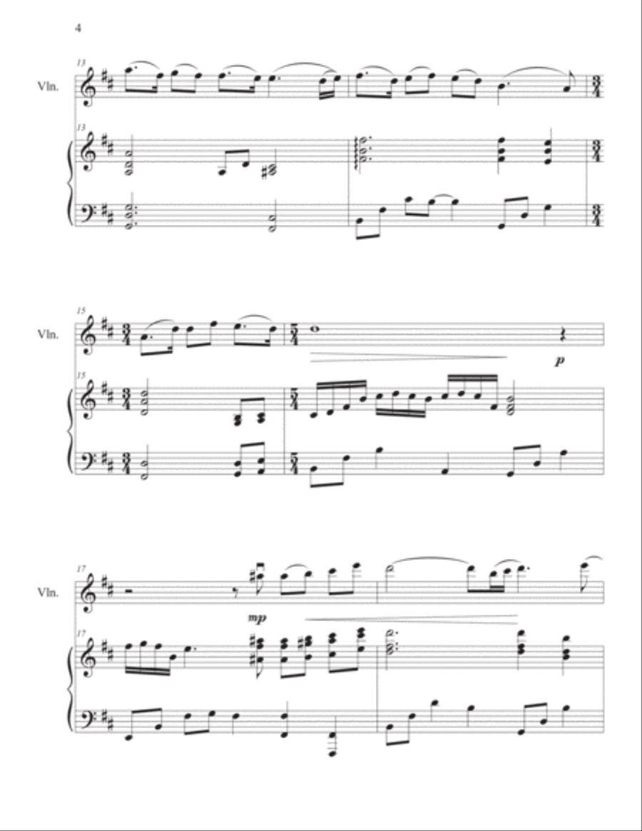 How Deep The Father's Love For Us Violin Solo scores gallery preview page 4