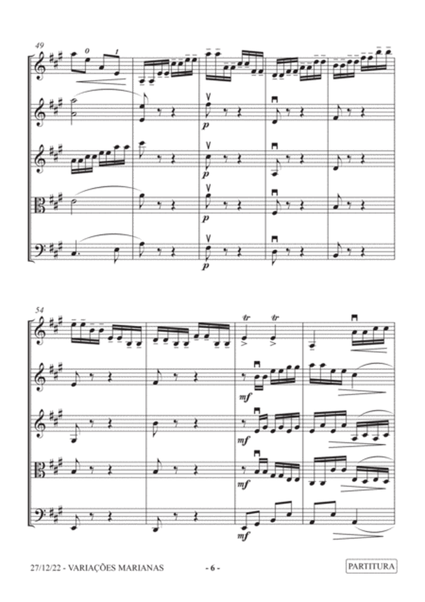 Marian Variations for solo beginner violin and string orchestra (2017) image number null