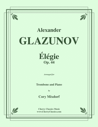 Elegie Opus 44 for Trombone & Piano