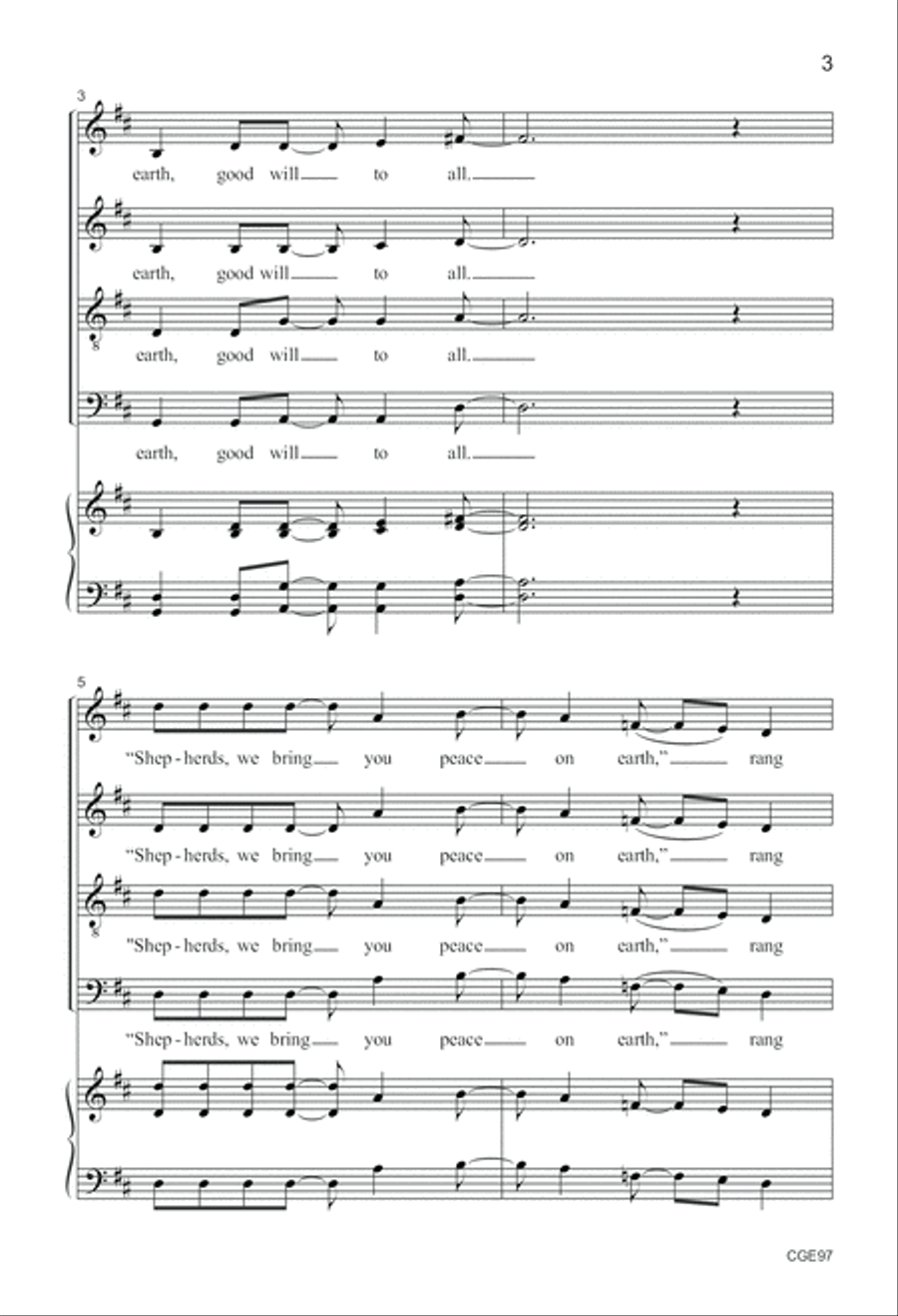 We're Goin' Up to Bethlehem! (SATB) 4-Part scores gallery preview page 4