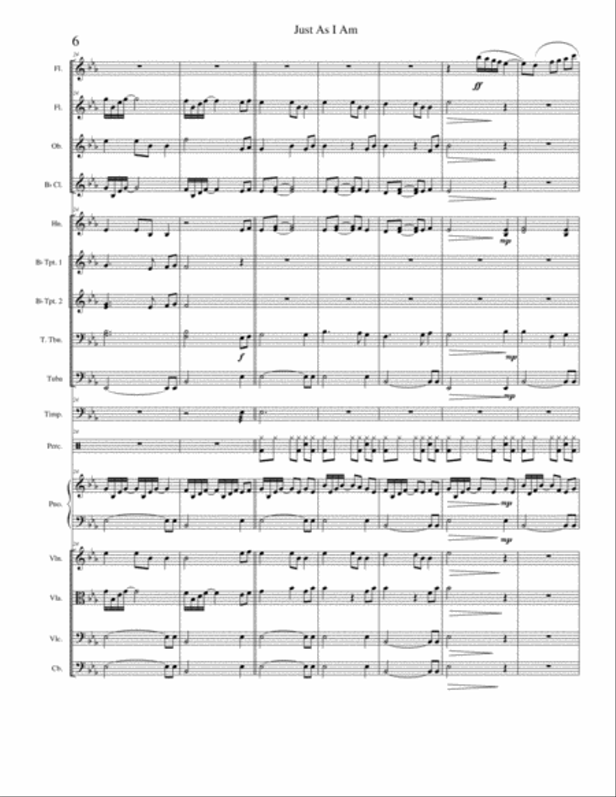 Just As I Am Just As I Am Concert Band scores gallery preview page 6