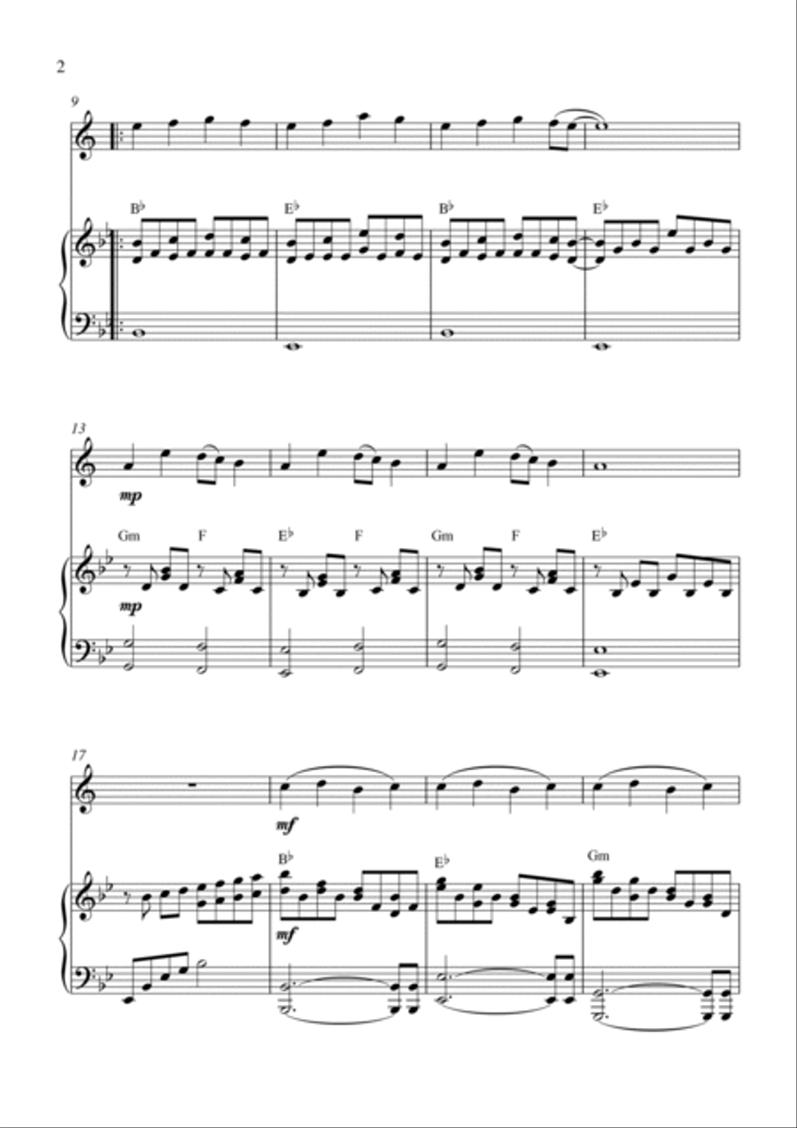 Te Prometo (falling Slowly) Tenor Saxophone scores gallery preview page 2