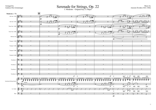 Dvorak: Serenade for Strings, Op. 22: I. Moderato - FOR BIGBAND