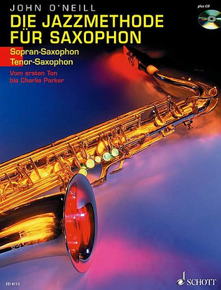 Book cover for Jazz Method for Soprano/Tenor Sax Book/CD