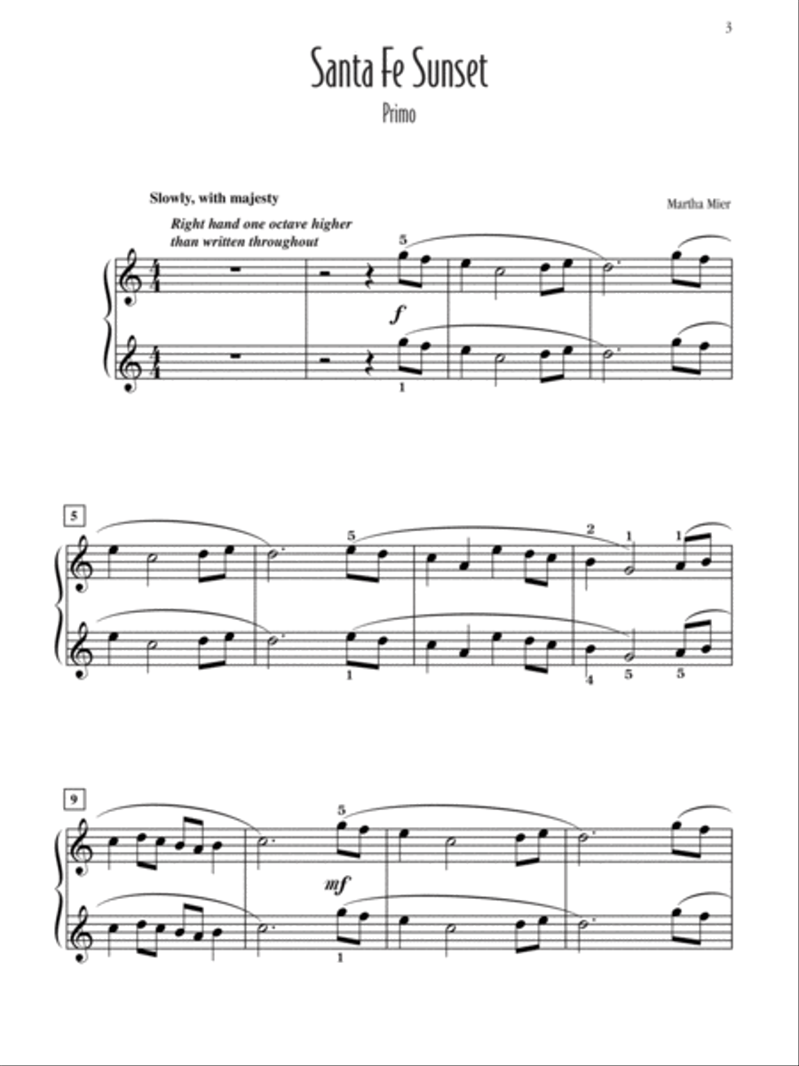 Santa Fe Sunset Small Ensemble scores gallery preview page 3