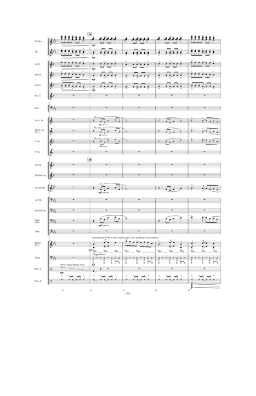 Forever Shining Concert Band scores gallery preview page 8