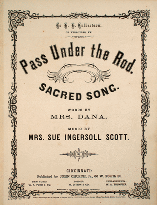 Pass Under the Rod. Sacred Song