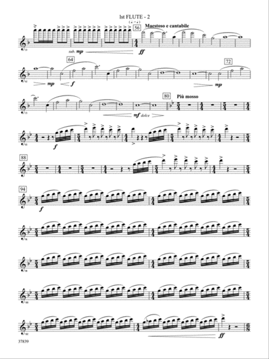 Conquest 1 (from the motion picture Ninja's Creed): Flute Concert Band scores gallery preview page 2