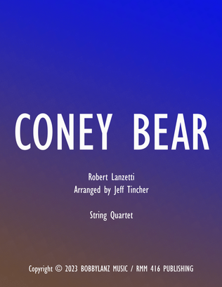 Book cover for Coney Bear
