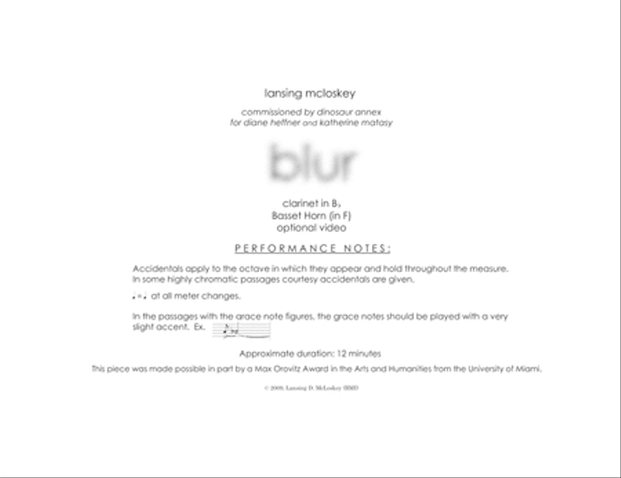 [McLoskey] blur Woodwind Ensemble scores gallery preview page 3
