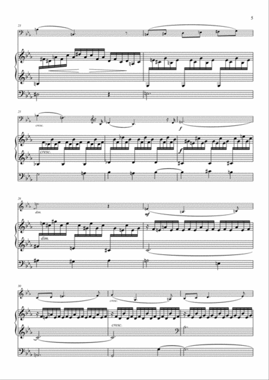 Cantabile for Saxophone and Organ Woodwind Duet scores gallery preview page 5