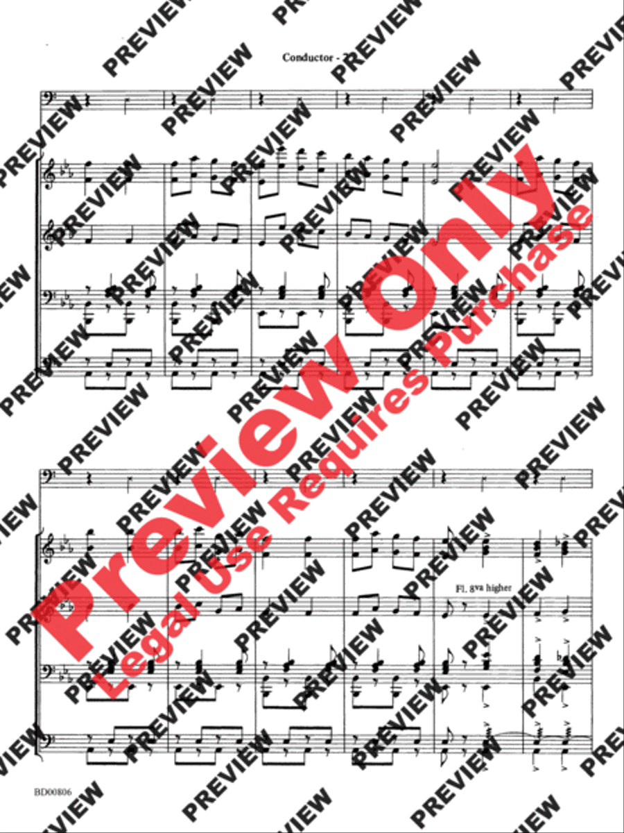 Second Concerto for Faculty and Band Concert Band scores gallery preview page 9