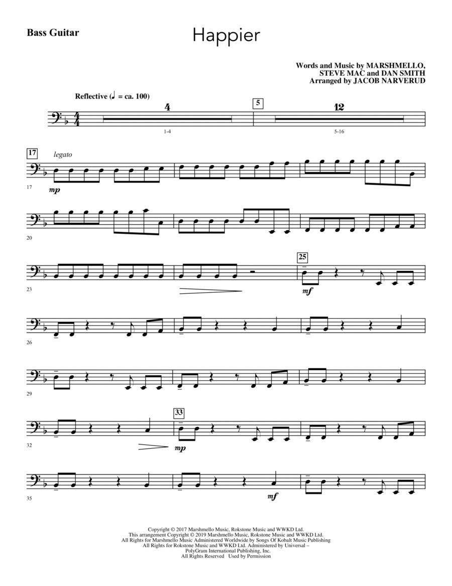 Happier (arr. Jacob Narverud)
                        Choir -
                         Digital Sheet Music
                        