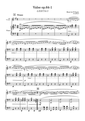 "Valse op.64-1" (Gdur) trumpet & piano, 2nd edition
