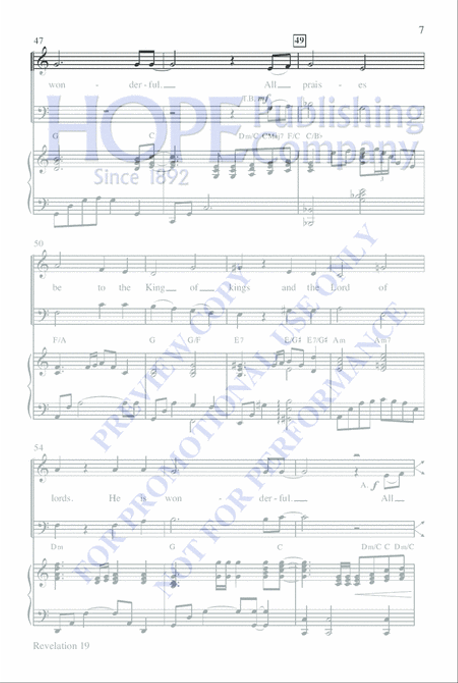 Revelation 19 Revelation 19 4-Part scores gallery preview page 7