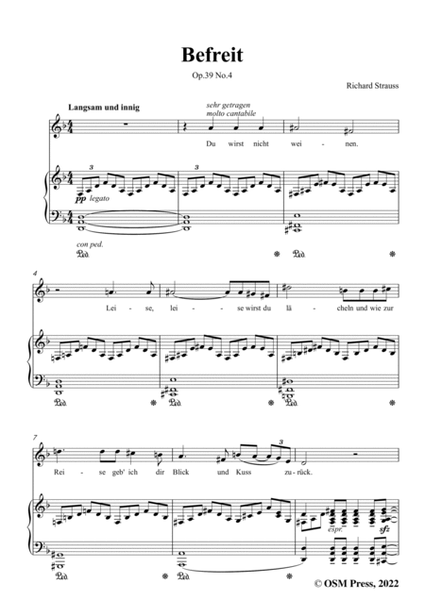 Richard Strauss-Befreit,in d minor,Op.39 No.4 image number null