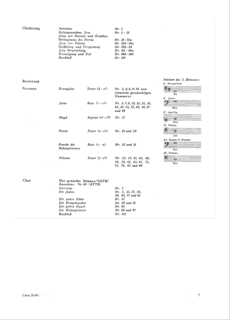 St. John Passion / The Passion of our Lord and Saviour Jesus Christ 4-Part scores gallery preview page 8