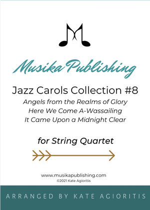 Book cover for Jazz Carols Collection for String Quartet - Set Eight