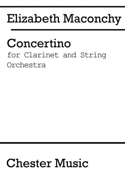 Concertino For Clarinet And String Orchestra