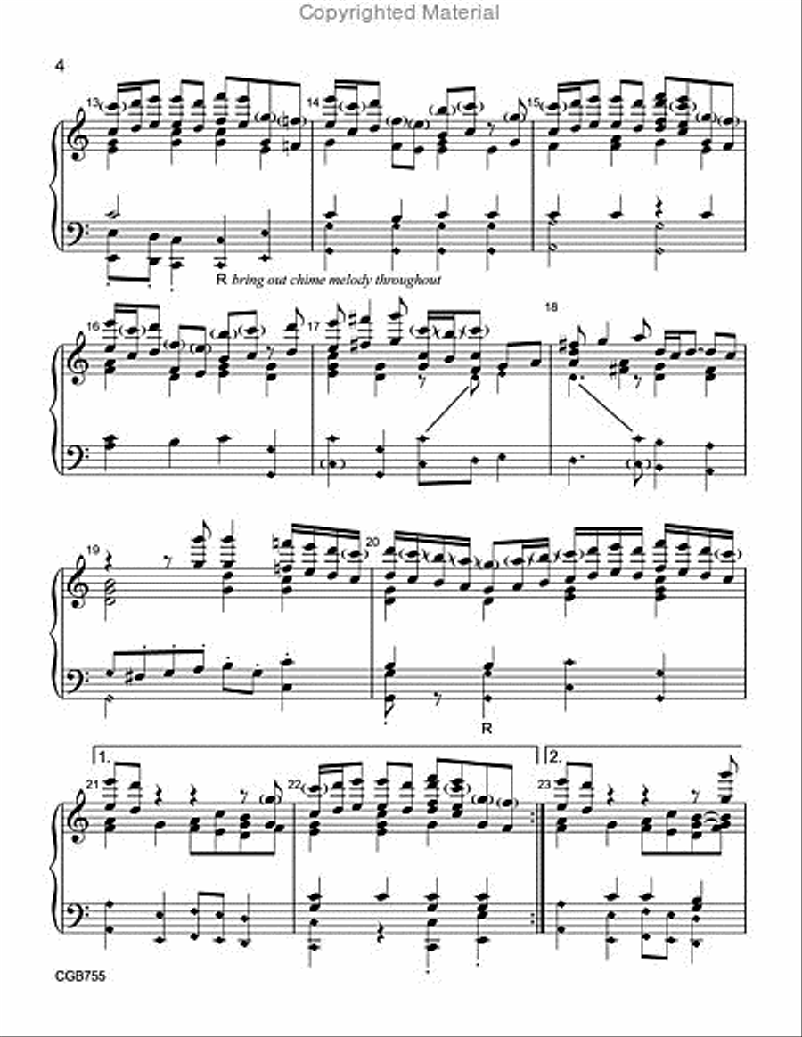 Wake Awake [Wachet Auf] Handbell Choir scores gallery preview page 4