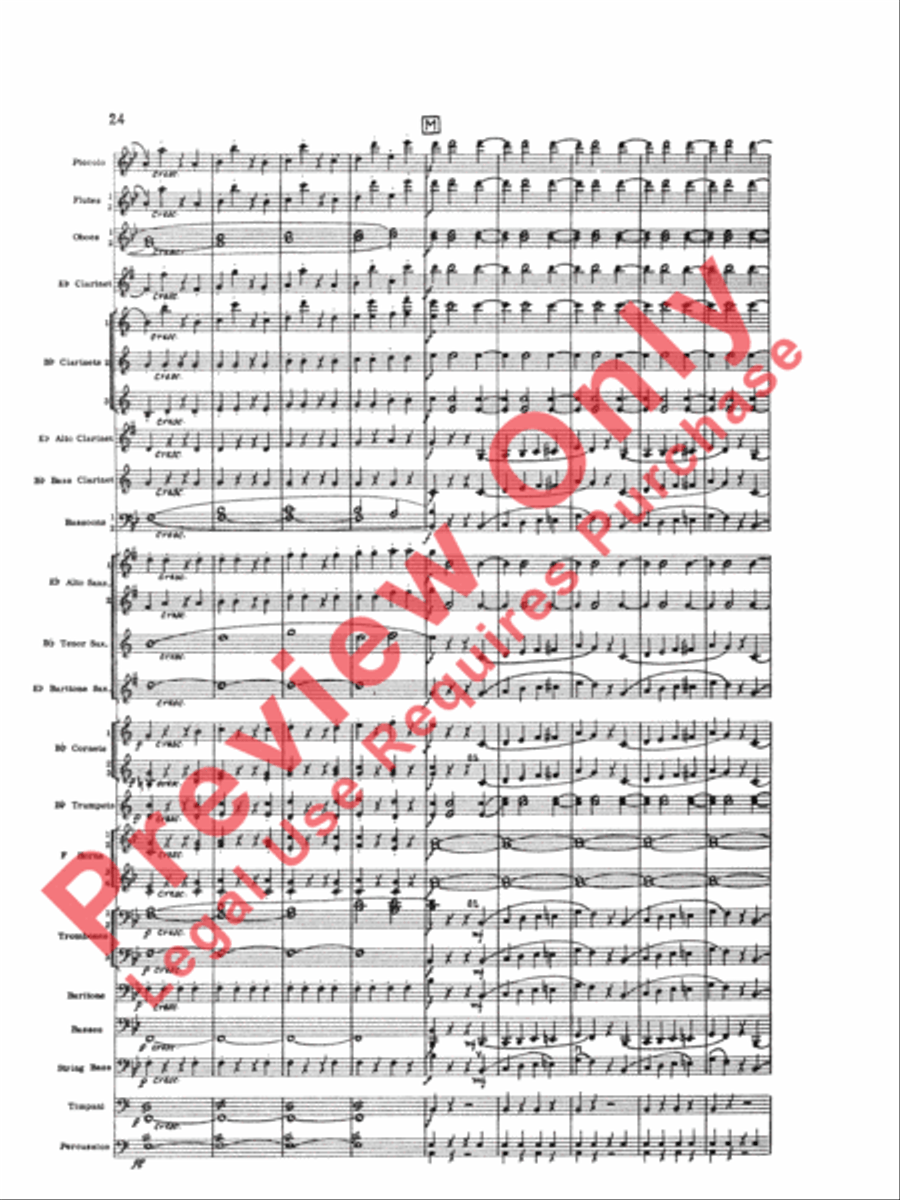 Marriage of Figaro Overture Concert Band scores gallery preview page 27