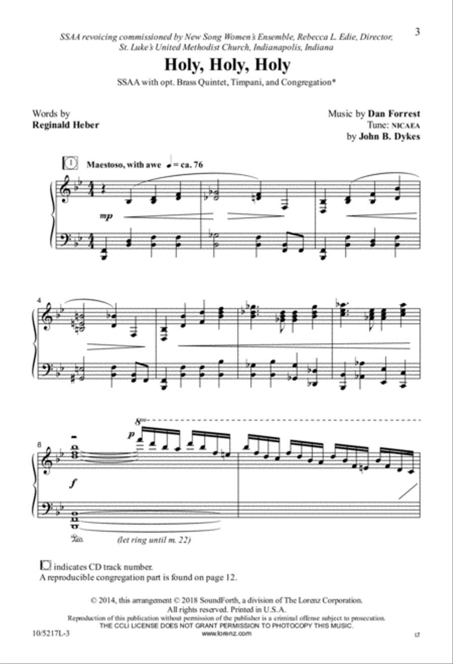 Holy, Holy, Holy SSAA scores gallery preview page 8