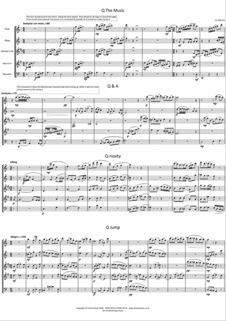 Q The Music Q The Music Woodwind Quintet scores gallery preview page 2