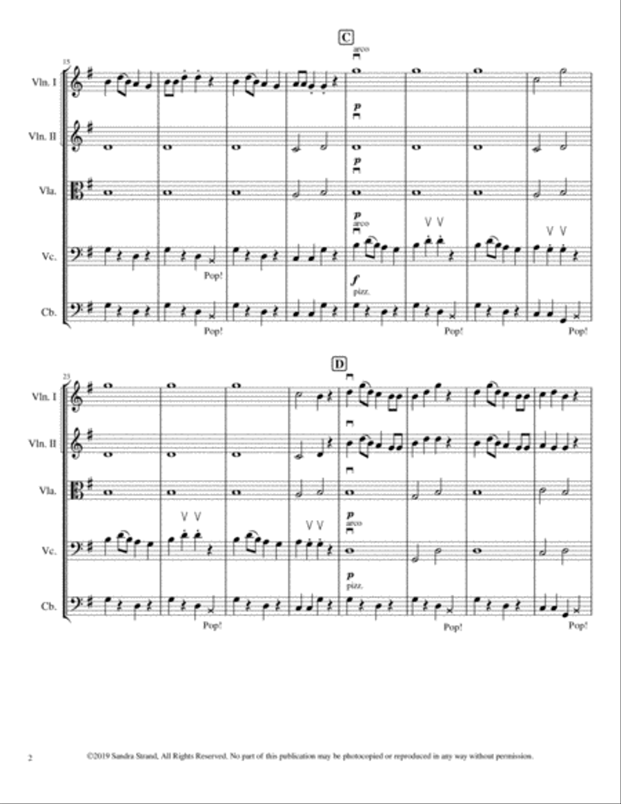 The Pippty Poppity Hoedown String Orchestra scores gallery preview page 4