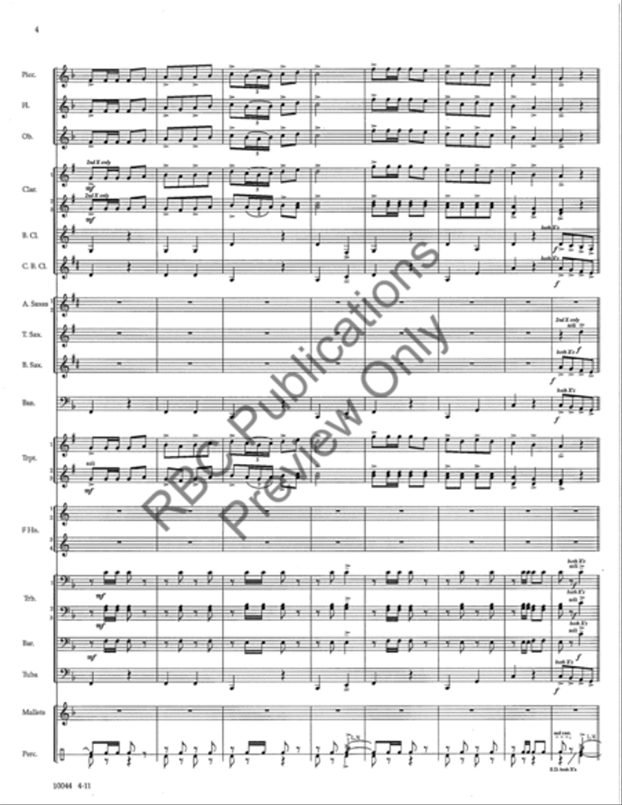 Infinite Horizons Concert Band scores gallery preview page 7