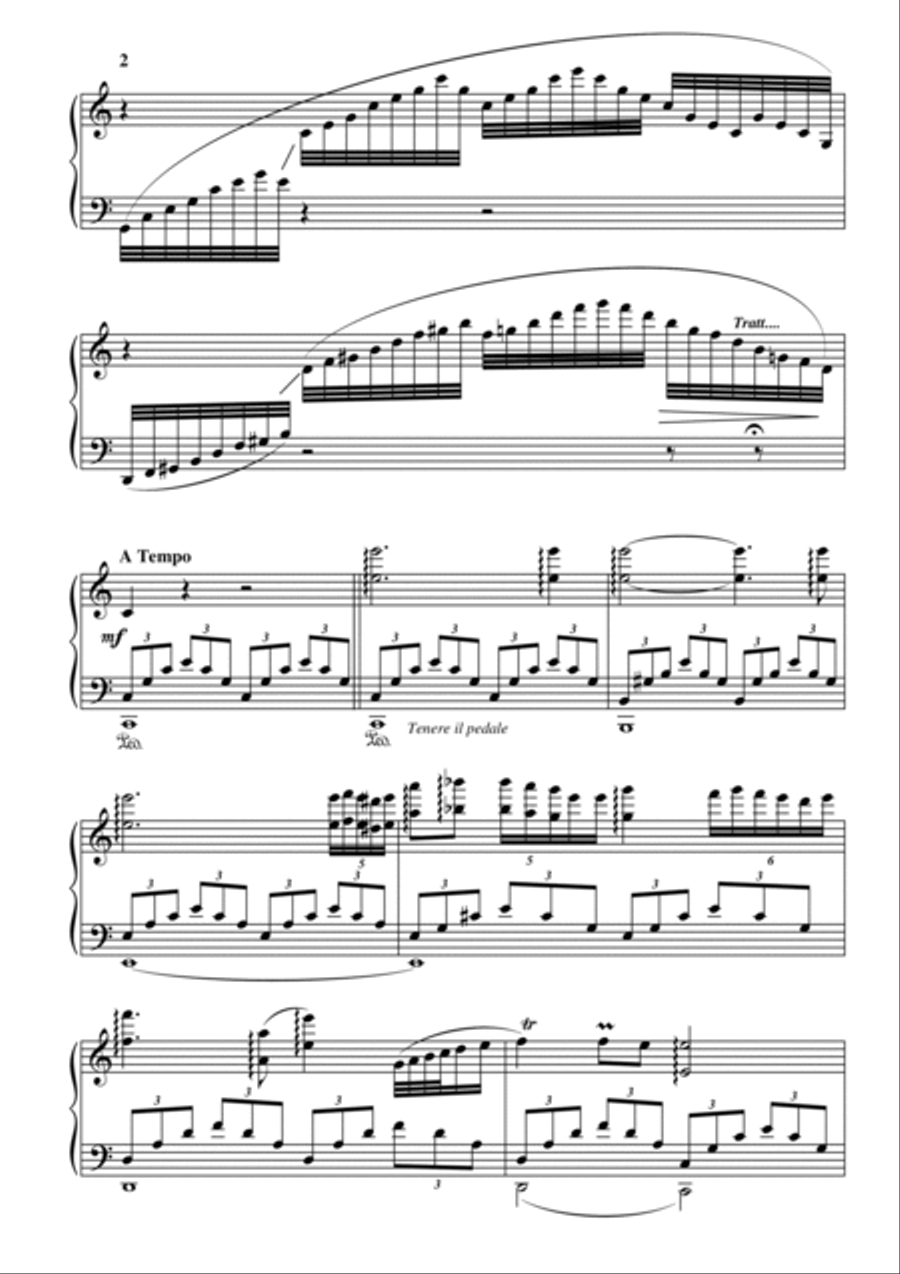 Nocturne in C major for piano 4-Part scores gallery preview page 2