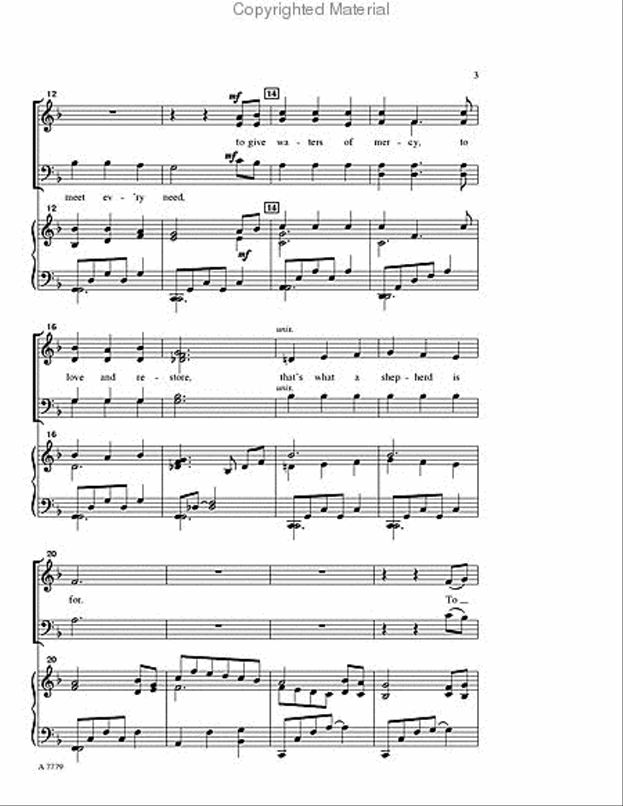 That's What a Shepherd Is For 4-Part scores gallery preview page 3
