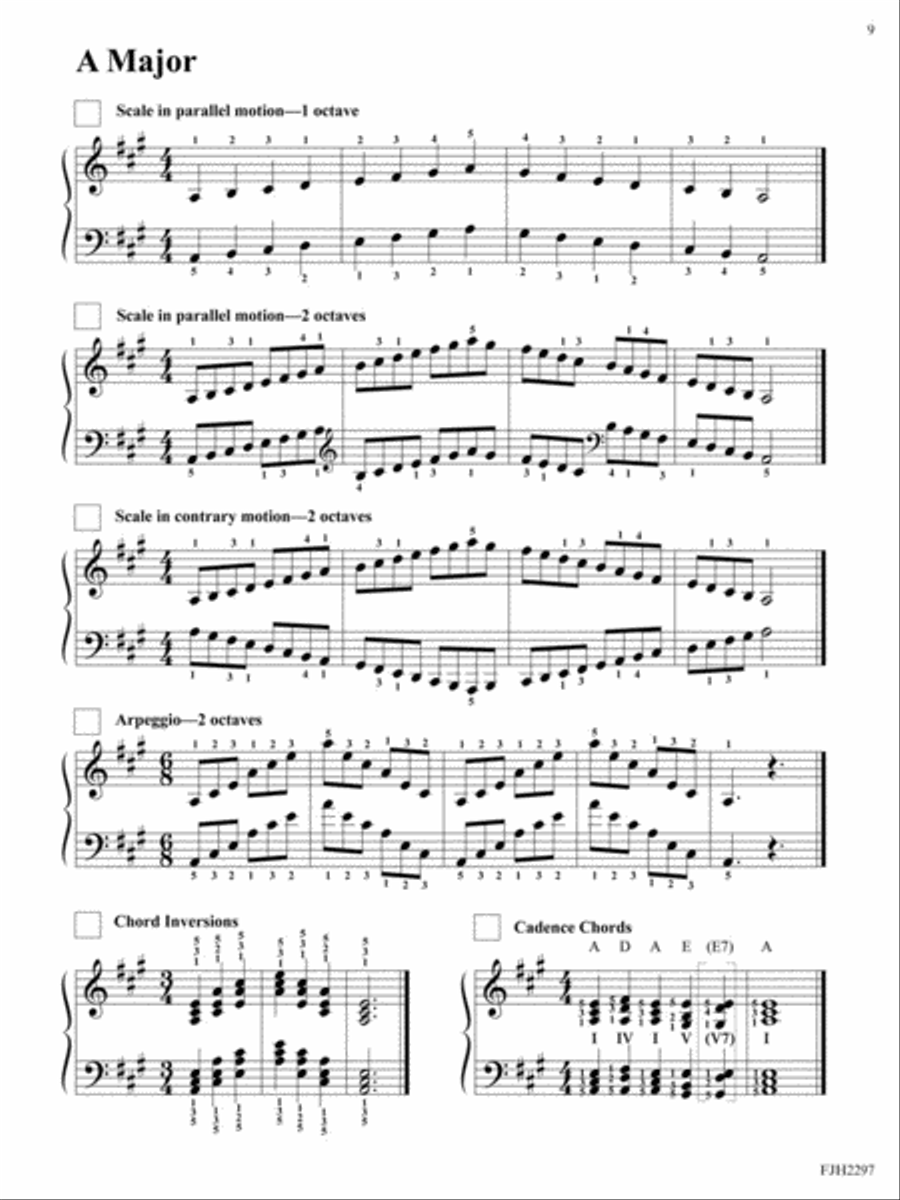 The FJH Second Scale Book The FJH Second Scale Book Piano Method scores gallery preview page 3