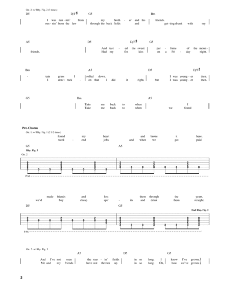 Castle On The Hill Castle On The Hill Electric Guitar scores gallery preview page 2