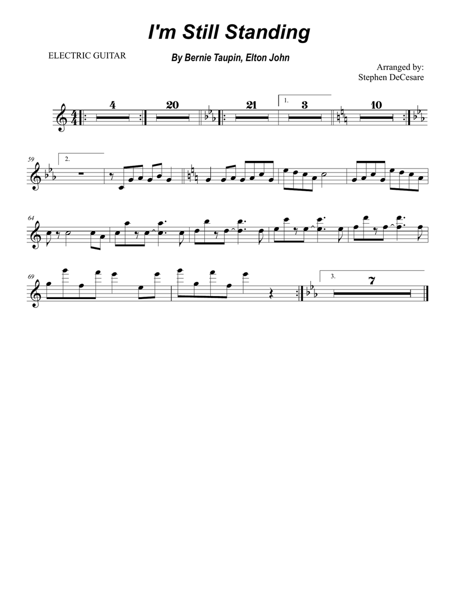 I'm Still Standing Piano Trio scores gallery preview page 6