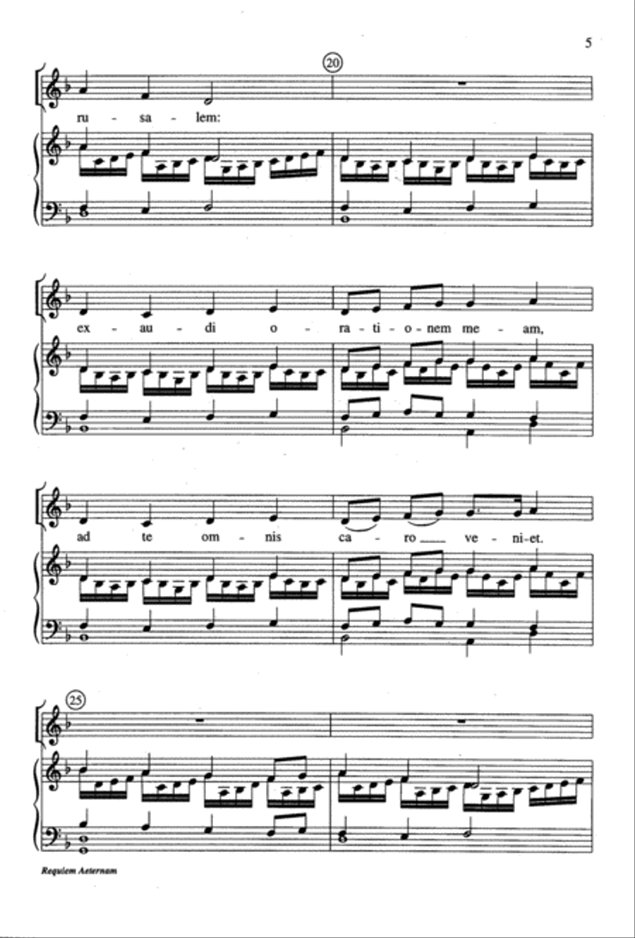 Requiem Aeternam Unison Choir scores gallery preview page 4