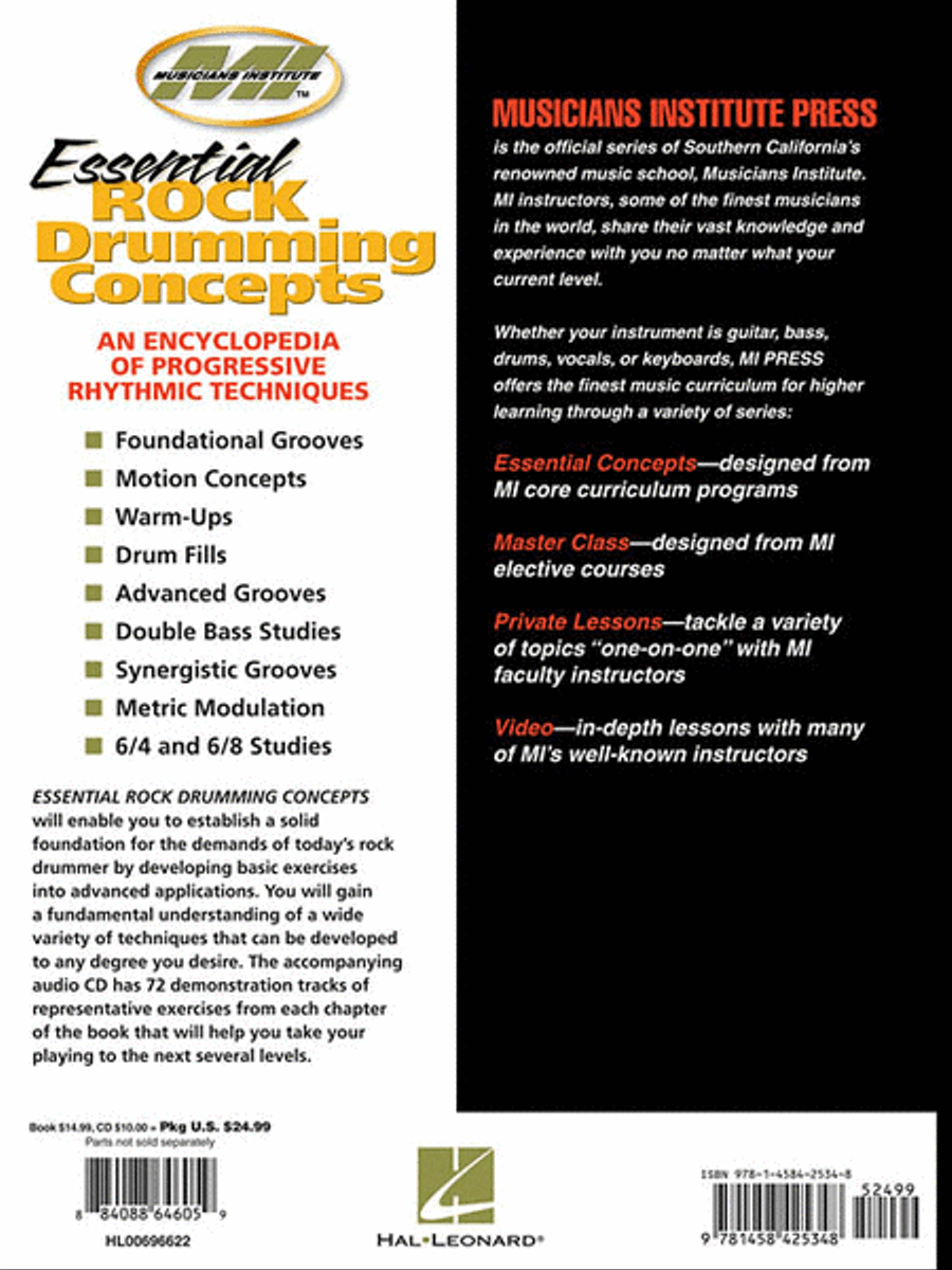 Essential Rock Drumming Concepts - An Encyclopedia of Progressive Rhythmic Techniques Drums scores gallery preview page 2
