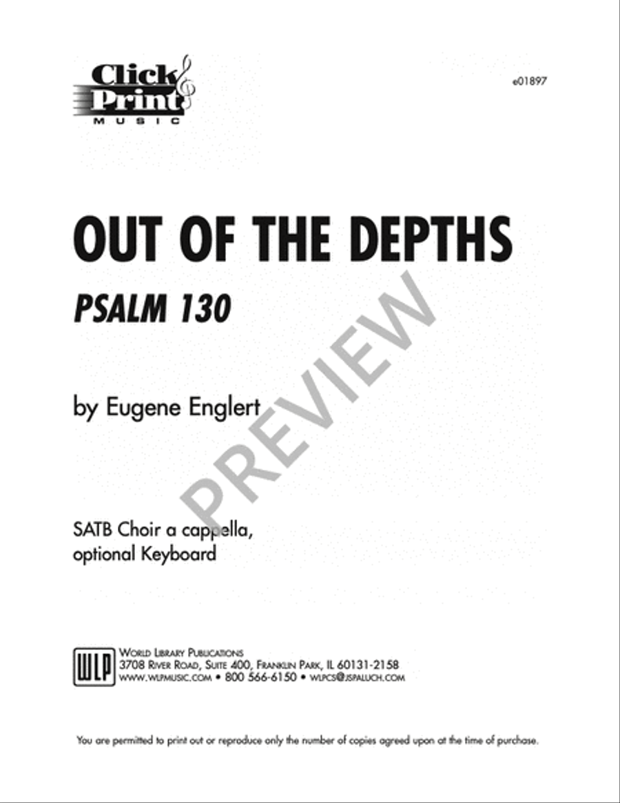 Out of the Depths Out of the Depths 4-Part scores gallery preview page 5