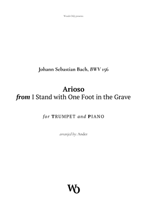 Book cover for Arioso by Bach for Trumpet