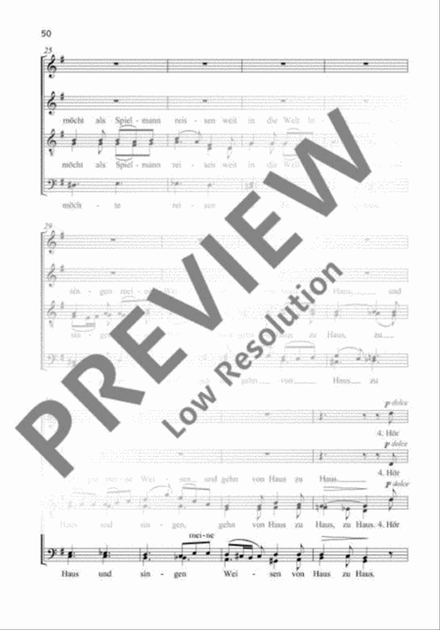 In einem kühlen Grunde 4-Part scores gallery preview page 4