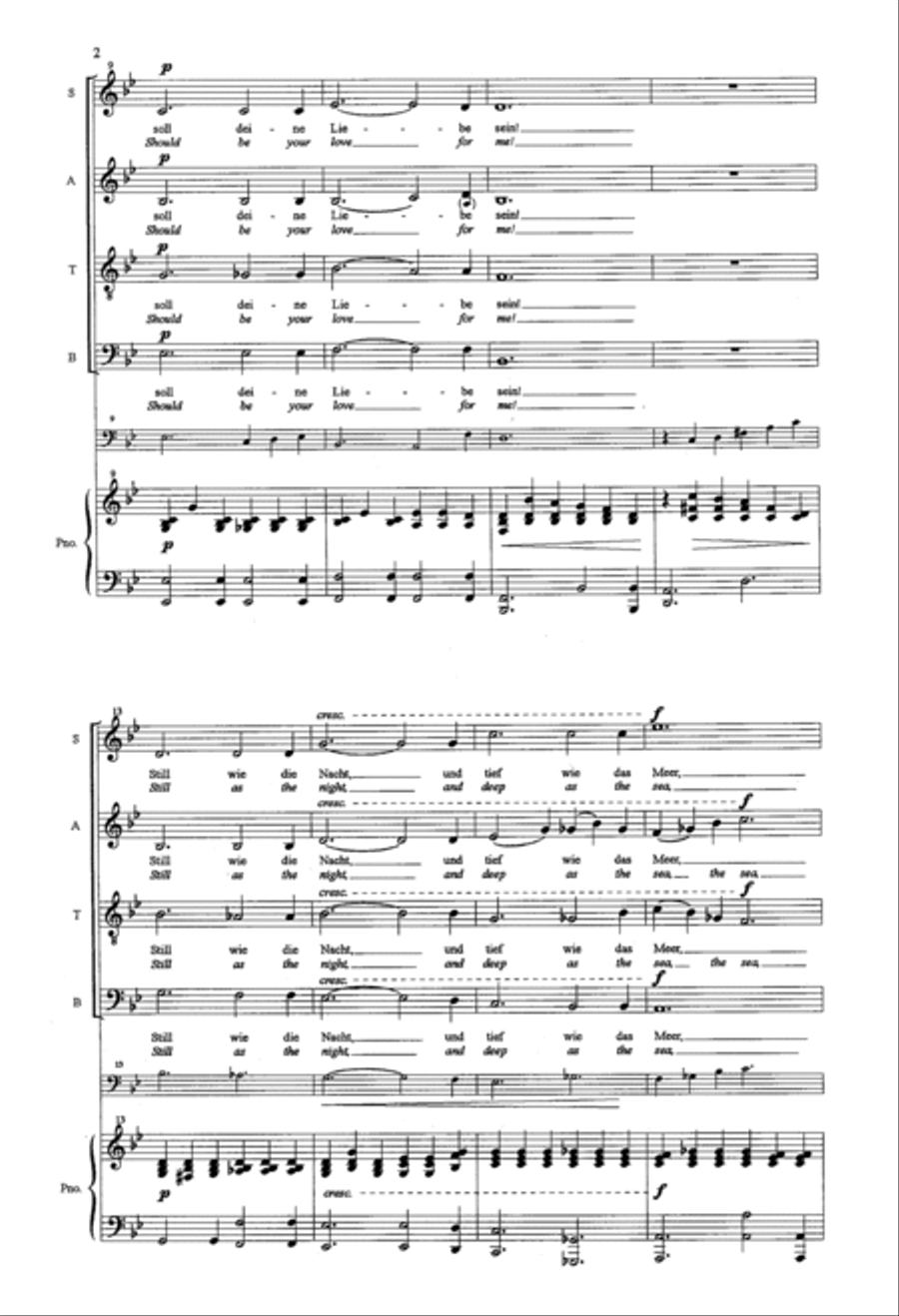 Stille Wie Die Nacht 4-Part scores gallery preview page 3
