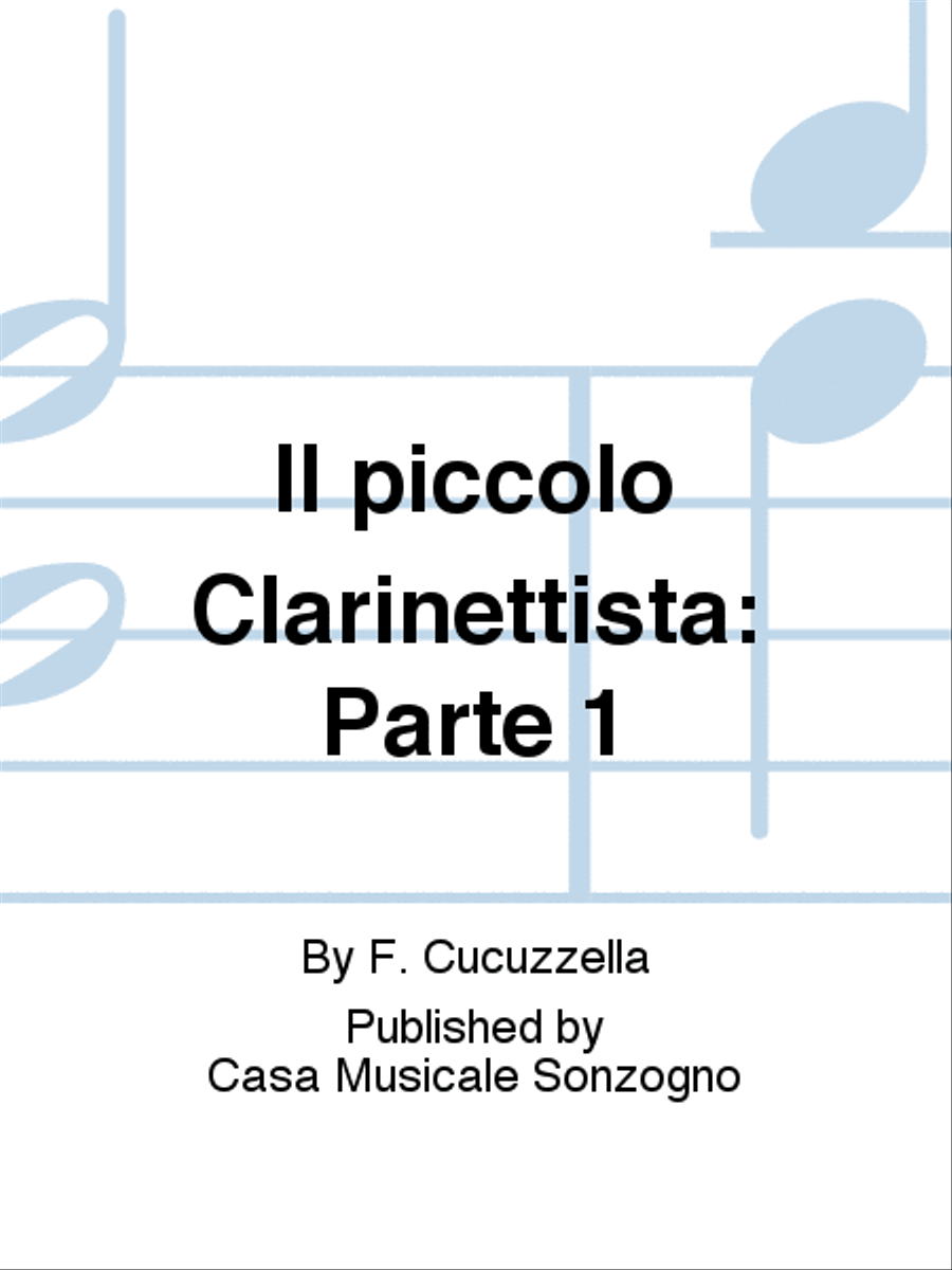 Il piccolo Clarinettista: Parte 1 Clarinet Duet scores gallery preview page 1