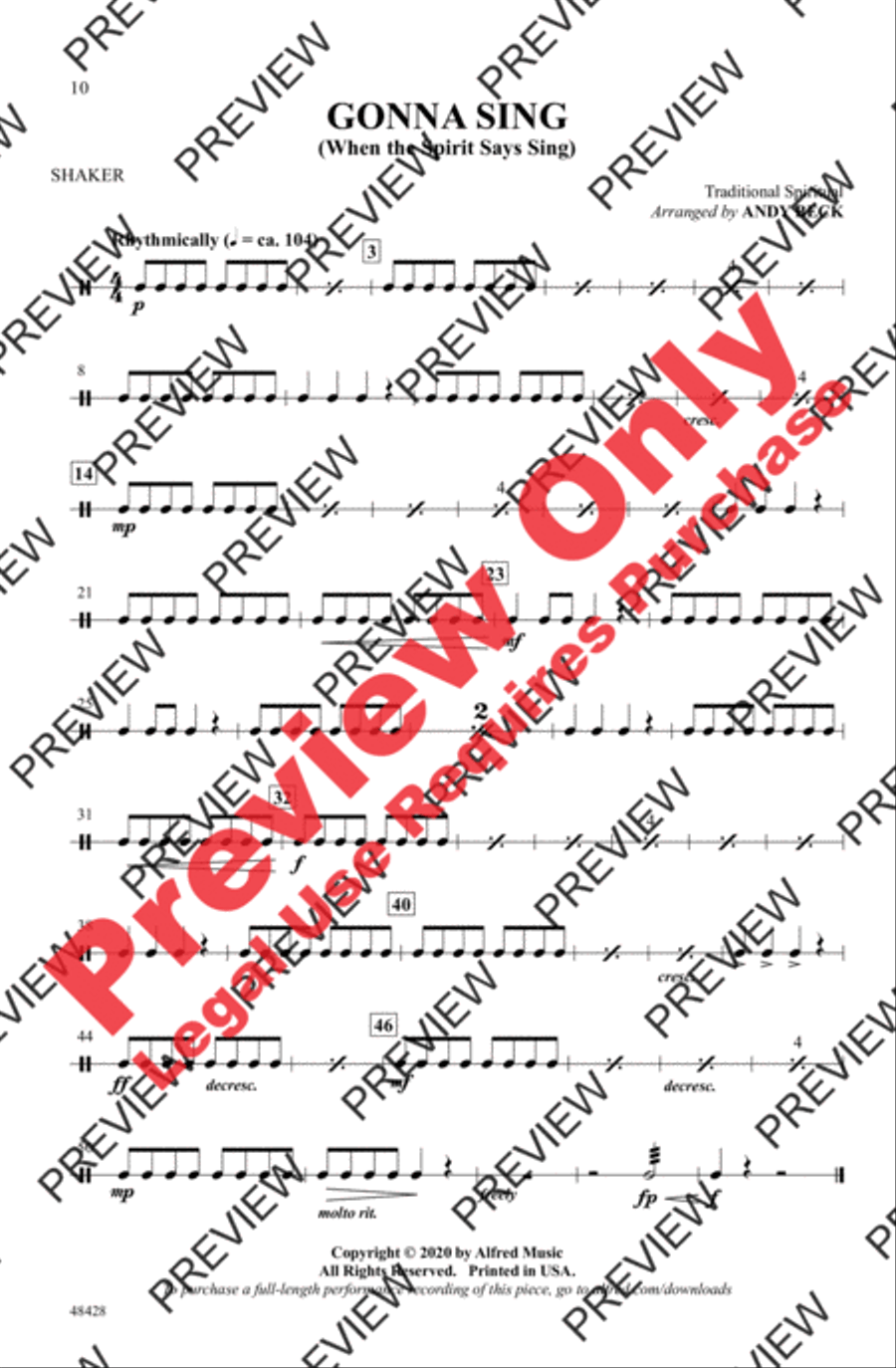 Gonna Sing Gonna Sing 2-Part scores gallery preview page 10