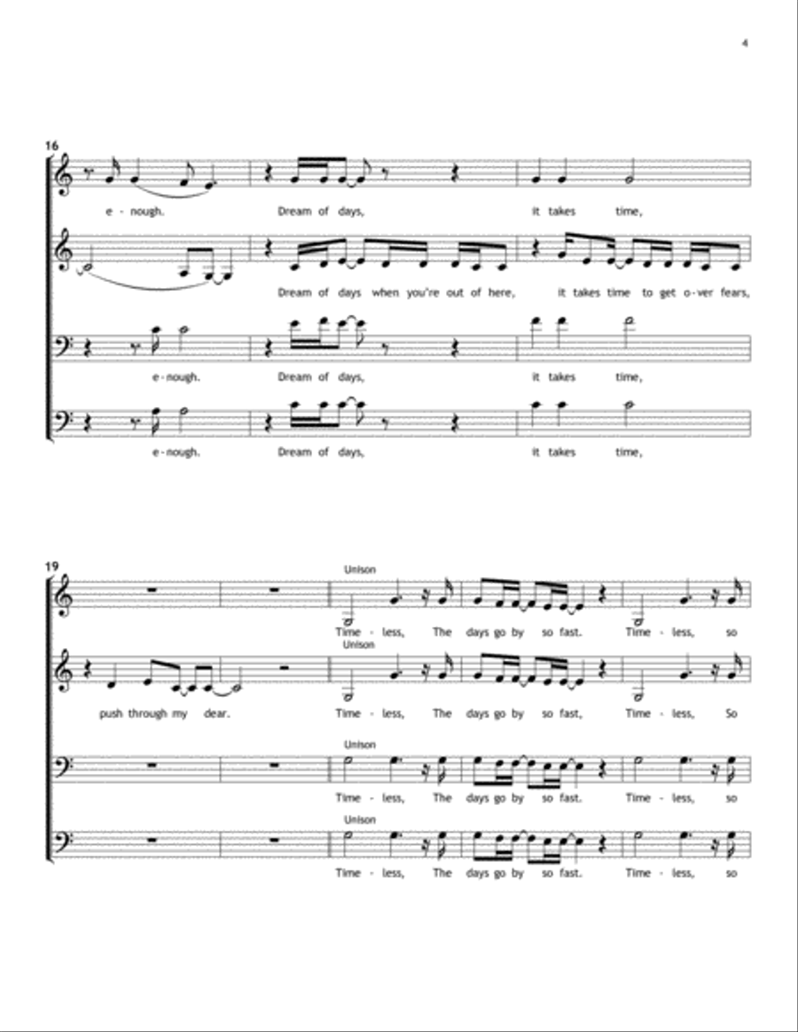 Timeless 4-Part scores gallery preview page 4